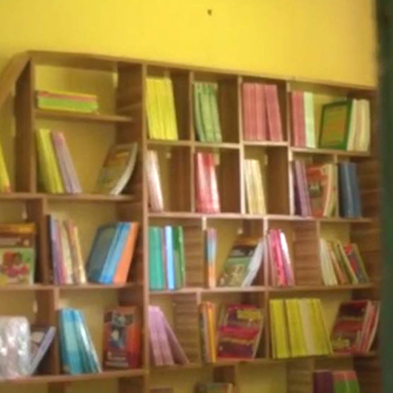 Built a Library for Primary 1 to Primary 6 Students, this library was equipped with government approved books​​