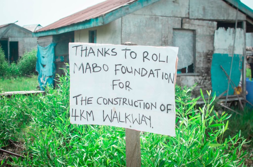 Olu of Warri Chiefs Commissions Several Projects Conducted by The Roli Mabo Foundation